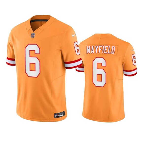 Mens Youths Kids Womens 6 Baker Mayfield Stitched Orange Limited Jersey - Picture 1 of 3